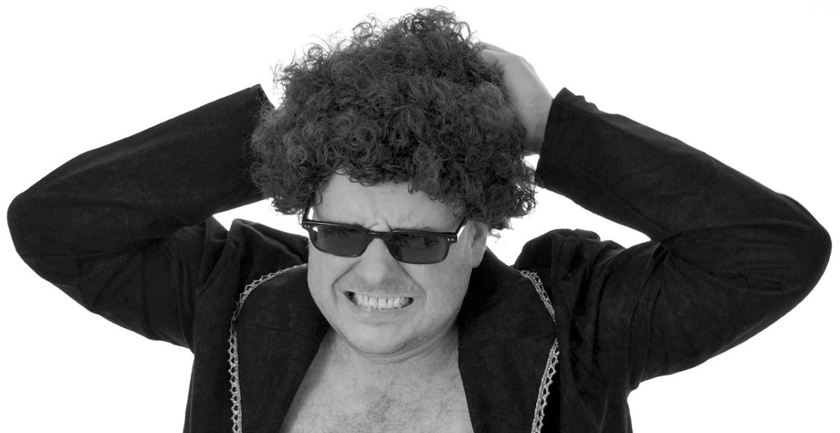 Mann Ärger Haare raufen