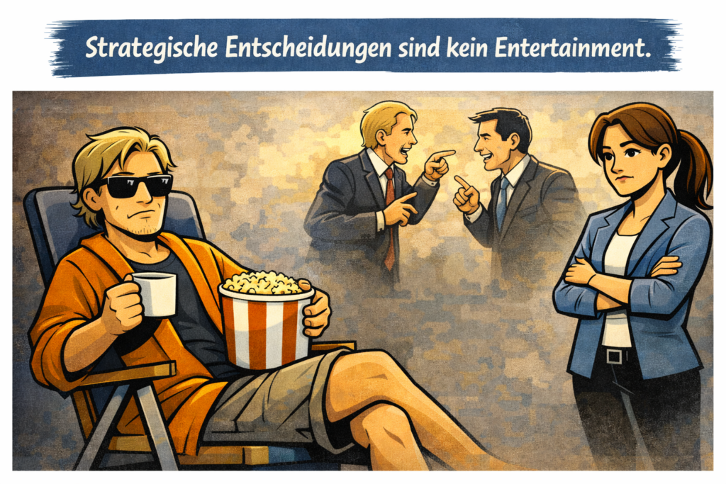 datenschutz dude mit popcorn aufgrund des polit theaters