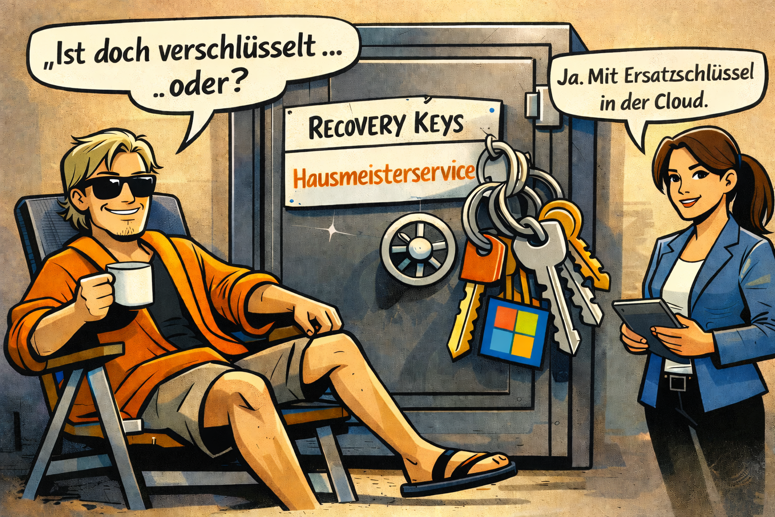 datenschutz dude und cipher diskutieren bitlocker key in der cloud